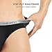 DAVID ARCHY Men's 4 Pack Micro Modal Underwear Soft Breathable Ultra Big Pouch Bikinis (M, Black)