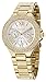 SO&CO New York Women's 5019.3 Madison Day and Date Crystal-Accented 23K Gold-Tone Stainless Steel Link Bracelet Watch