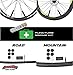 [Clearance Sale]MadBite Mini Bike Pump 120PSI Telescopic, Compact & Portable Bicycle Pump - With Gauge, BONUS 2 Tire Bars, 6-Piece Glueless Puncture Repair Kit, - Presta and Schrader Air Valves Pump