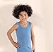 Brix Boys' Tank Top Undershirt - Soft Turkish Cotton Tees Chambray 2 pk