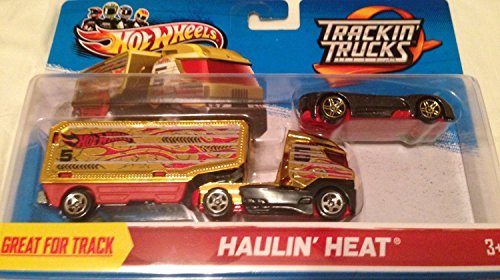 Hot Wheels Trackin' Trucks: HAULIN' HEAT 2012 (Gold, Black and Red)