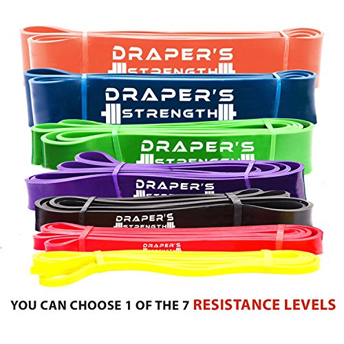 Draper's Strength Heavy Duty Pull Up Assist and Powerlifting Stretch Bands Add Resistance for Stretc - //coolthings.us