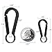 NUBARKO Keychain Carabiner Hook Key Clip, Quick Release Titanium Spring Snap, Super Lightweight （2.3