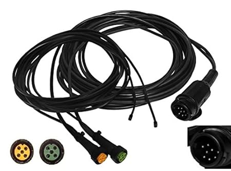 Aspöck Anhängerkabel 5m - 13-polig Stecker - Kabelbaum + 2 x 3,0m Abgang DC
