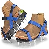 EnvyGreen Lawn Aerator Shoes â€“ One-Size-Fits-All Gardening Shoes â€“ Lawn Core Aerator with X-Strap Fit â€“ Easy-to-Use Lawn Aerator Spike Shoes for Lawn, Yard, and Roots â€“ Premium Gardening Tools