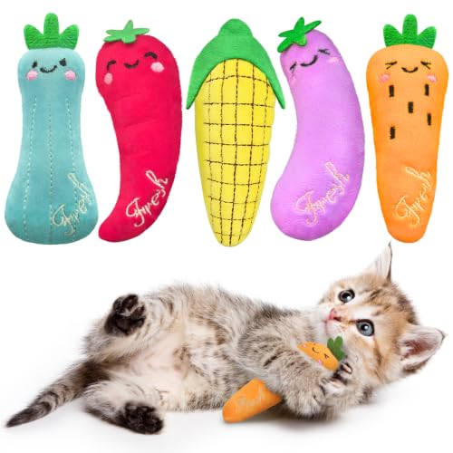 ETEKYER Vegetable Catnip Toys