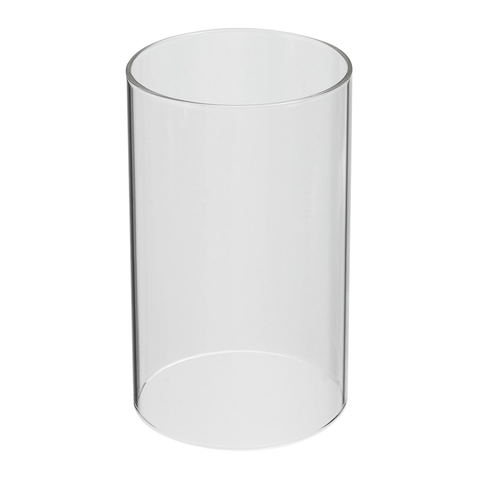 PATIKIL 3"x6" Open Ended Glass Candle Holders, 2Pcs High Borosilicate Glass Chimney Clear Cylinder Candleholder for Candles Table Centerpiece