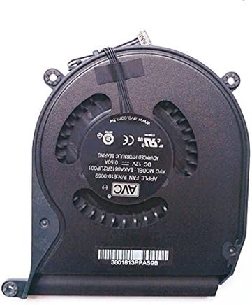 QUETTERLEE Replacement New Laptop CPU Cooling fan for Apple Mac Mini A1347 2010 2011 2012 610-0069 922-9953 610-0056 922-9557 610-9557 610-0164 BAKA0812R2UP001 FAN