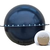 SvitMolds DIY Set: 2 pc Ball Sphere Molds for Concrete Cement Orbs - Atlas Stone Molds for Garden Decor - 11.8'' Dia P27