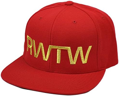 RWTW Logo Flag Roll With The Winners Winning Snapback Hat Cap Lebron Red Gold