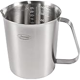 Measuring Cup, [Upgraded, 3 Measurement Scales, Including Cup Scale, ML Scale, Ounce Scale], Newness Stainless Steel Measuring Cup with Marking with Handle, 24 Ounces (0.7 Liter, 3 Cup)