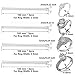 Set of 32 Ring Size Adjuster with 14 Sizes Clear Ring Sizer Resizer Fit for Loose Rings(2mm/3mm) Spiral Silicone Tightener Set with Polishing Cloth (Ring Size Adjuster)