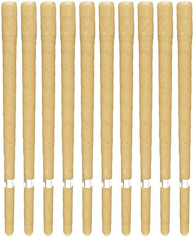 100% Beeswax Non-Toxic Cylinders Candling Cones -10 Pack