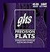 GHS Strings 3020 Short Scale 4-String Bass Precision Flats, Stainless Steel Flatwound, 32.75