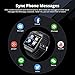 Smart Watch for Android Phones iPhone Compatible for Men Women - Aeifond Bluetooth Touch Screen Smartwatch Fitness Tracker with Camera Step Calorie Counter Sleep Monitor SIM SD Card Slot (Black1)