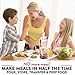 Baggy Rack Ziplock Bag Stand - Holds Ziplock Bag When You Can’t - Hands Free Bag Holder Stand Makes Prepping Freezer Meals Fast, Easy and Without The Mess - Dishwasher Safe Bag Holders for Busy Moms