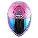 Motorcycle Street Bike Pink Dragon Full Face Woman/Lady Helmet