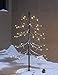 LIGHTSHARE 3 ft. Snowy Fir Tree, 72 LED Lights, for Indoor and Outdoor Use, Warm White, for Home Festival Party Christmas (3FT)