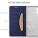 Huawei P20 Pro case, KuGi Huawei P20 Pro case, ultra-thin DD style PU Cover + TPU Back stand Case For Huawei P20 Pro smartphone(Navy)