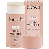 Kitsch Hair Wax Stick for Women &amp; Men with Castor Oil &ndash; 2.7 oz | Hair Stick for Flyaways &ndash; Slick Stick Hair Styling Product w/ All-Day Hold &ndash; No-Residue Formula for Sleek Hair &ndash; Made in USA
