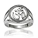 925 Sterling Silver Yoga, Om, Ohm, Aum, India Symbol Band Ring - Nickel Free