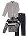 Nautica Baby Boys' Zip Sweater, Long Sleeve Shirt, and Denim Pant Set, Navy, 12 Months