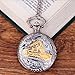 wsloftyGYd Vintage Steam Train Antique Chain Quartz Locomotive Pendant Pocket Watch Gift