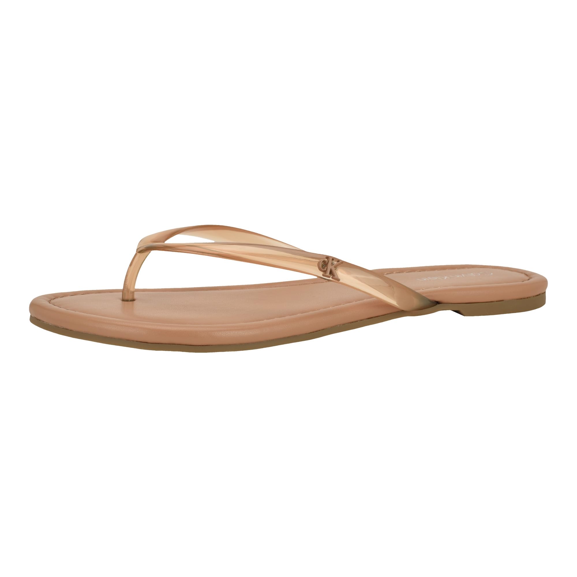 Calvin Klein Women’s Crude Sandal, Medium Natural 102, 7.5