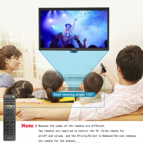 Feihe 19 Inch Flat Screen TV Built in Digital ATSC Tuners, 720p LED TV