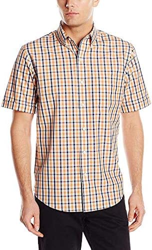 arrow dress shirts short sleeve Arrow Men's Hamilton Poplin Wrinkle Free Short Sleeve Shirt
