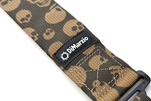 DiMarzio Cliplock Guitar Strap (Camo Skull)