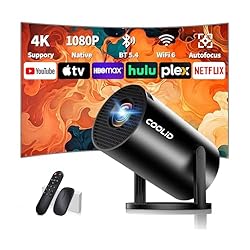 Mini Projector, Support 4K 1080P Portable Projector