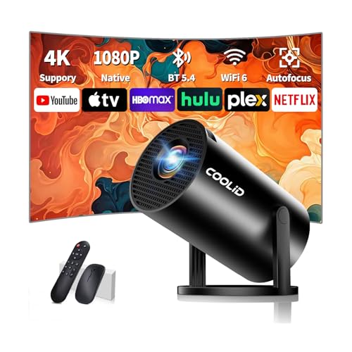 Mini Projector, Support 4K 1080P Portable Projector