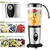 Uten Blender Food Processor, Small Mini Portable Smoothie Maker and Mixer Family Personal Blender for Milkshake, Fruit Vegetables Drinks, Ice, 5 Piece Set