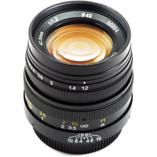 Mitakon 42.5mm f/1.2 (M43) Standard-Prime Lens for Micro Four Thirds MFT M43 Cameras