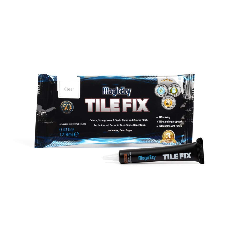 MagicEzy Tile Fix: Clear Ceramic & Porcelain Tile Scratch Repair & Touch Up Filler