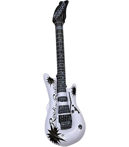 Source Guitare Gonflable Icrophone étanche Décorations De Fête Panachées Instru