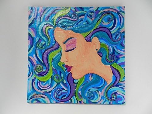 Woman Face Artwork Painting by Polette Color Handmade Rostro de Mujer - Cara - Original Art Painting Canva. Unique Acrylic Gift and Home Decor - 100% Pintado a Mano Female Painting Rostro Mujer