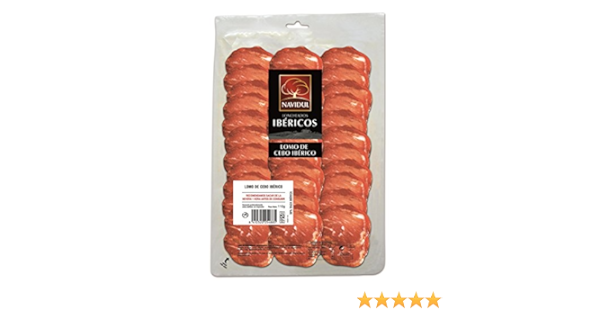 Navidul Lomo de Cebo Ibrico Lonchas Sobre, 110g : Amazon.es ...