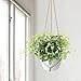 GTIDEA 2pcs Artificial Shrubs Silk Epipremnum Aureu Leaves Fake Bunches Greenery Plants Home Garden Office Table Windowsill Indoor Outside Decor White/Green