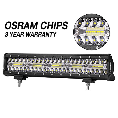 LED Light Bar, OFFROADTOWN 15'' 300W Off road Driving Lights LED Light Bar OSRAM Spot Flood COMBO Fog lights Waterproof LED Pods for Truck Jeep Boat Pick Up UTV ATV Marine, 3 Years Warranty