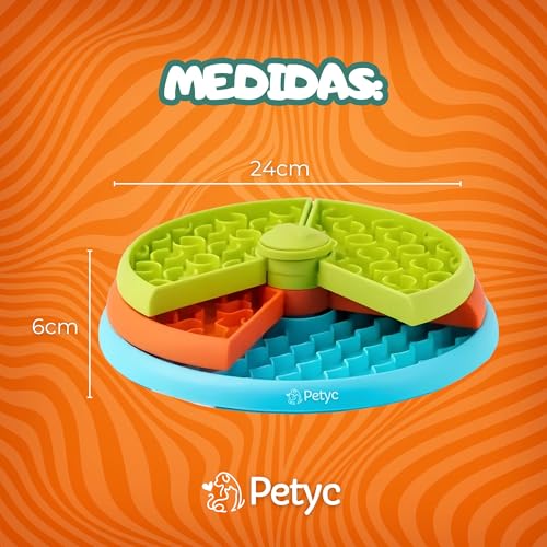 Comedouro Lento Labirinto 3 Níveis PETYC Alimentação Controlada para Pets 27x15 cm Design Inovador