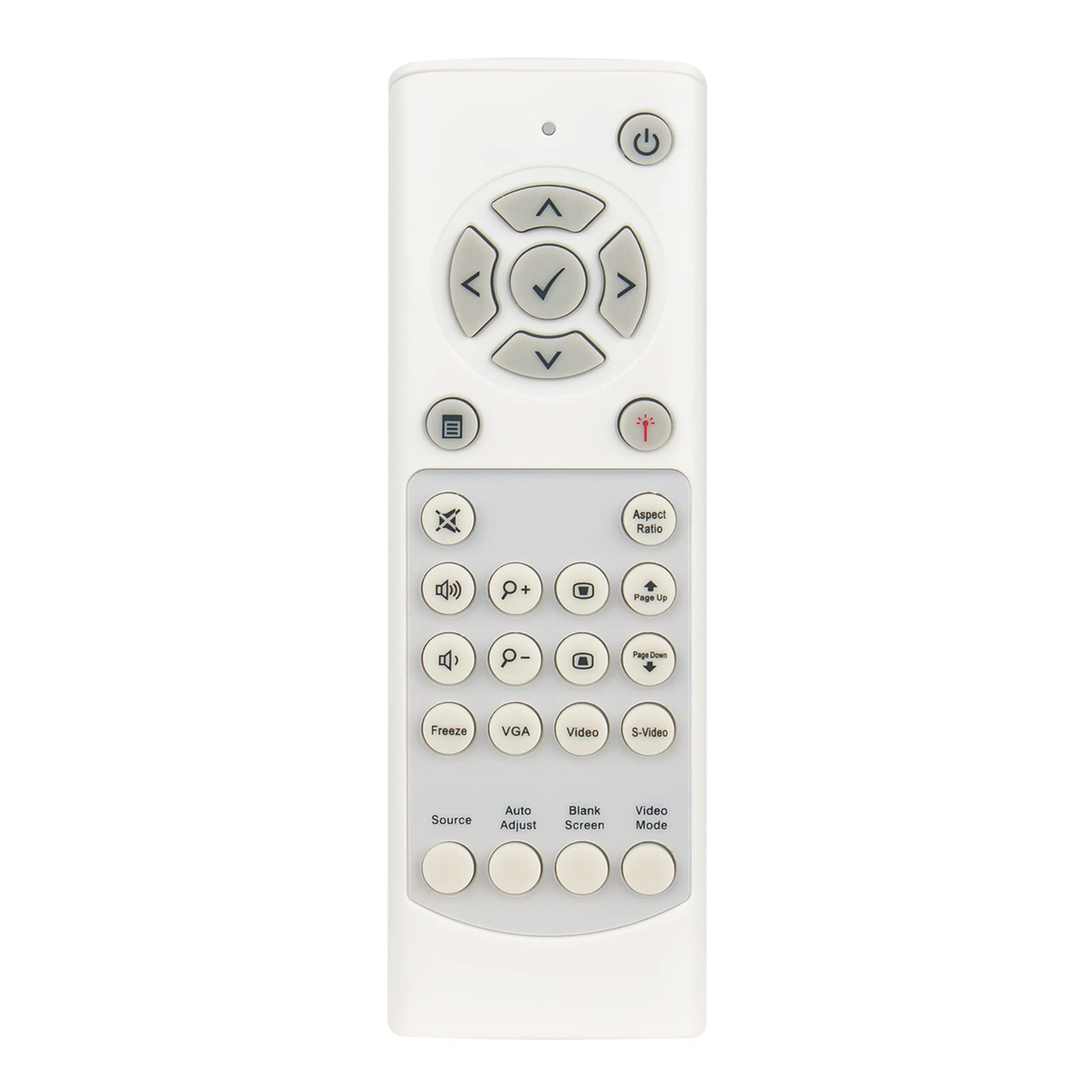 TSKB-IR02 Replacement Remote Compatible with Dell projectors 4220 4320 S300wi S500 S500wi S510 S520