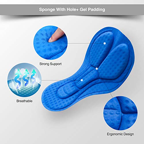 image for 4ucycling Men's Cycling Shorts 3D Gel Padded Bicycle Riding Pants Bike