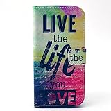 M9 Case,HTC One M9 Leather Case,Nancy's Shop **New** Fashion [Kickstand Feature] Sparkle Pattern Premium Pu Leather[Wallet Feature] Type Magnet Design Flip Protective [Perfect Fit] Credit Card Holder [Ultra Slim] Pouch Skin Case Cover with Magnetic Closure for HTC One M9 Smartphone (Built-in Credit Card/id Card Slot) and Screen Protector By Free (Live the Life You Love)