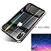 Case Compatible with iPhone XR / iPhone Xs Max Tempered Glass Case, 6.1/6.5 inch Transparent Cover Case, Resilient Shock Absorption and Explosion Protection Design (Crystal Clear, for iPhone Xs Max)