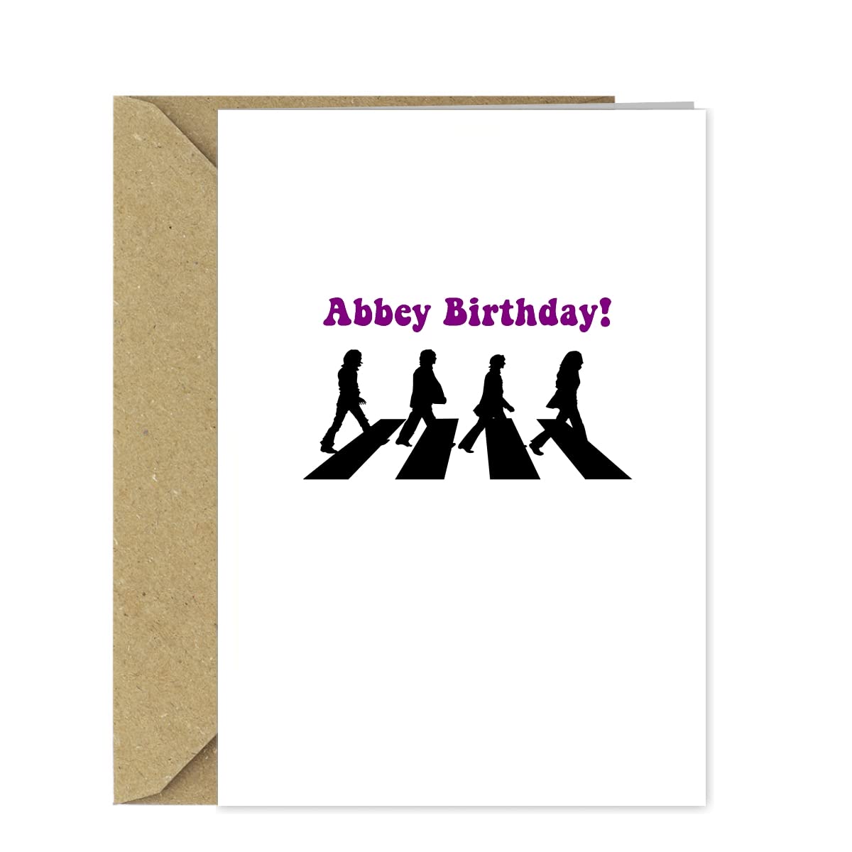 Funny Pun Birthday Card - Abbey Birthday!