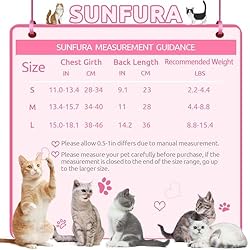 SUNFURA Cat Recovery Suit, Kitten Surgical Full