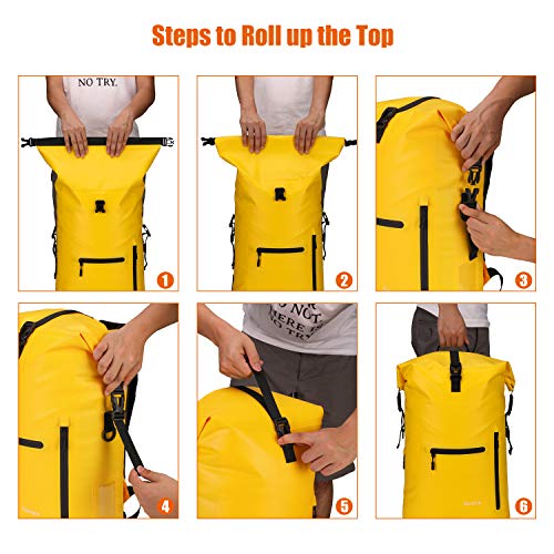 Gonex Waterproof Backpack Floating Dry Bag Sack for Women Men for Kayaking Boating Rafting