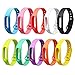 SelfTek Compitiable with Go-tcha Xiaomi Mi/1S Bracelet Band Strap 10 Pieces Replacement for Xiaomi Mi/1S Wristband Bracelet